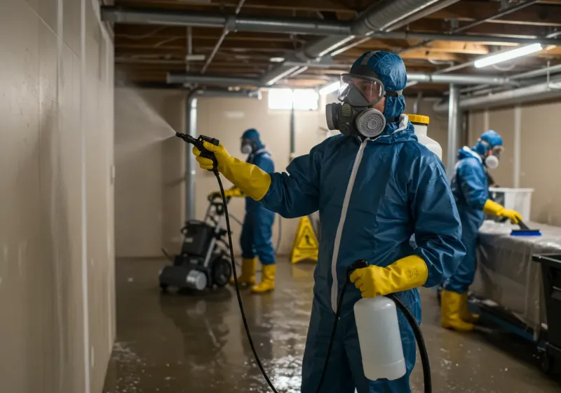 Basement Sanitization and Antimicrobial Treatment process in Clarendon County, SC