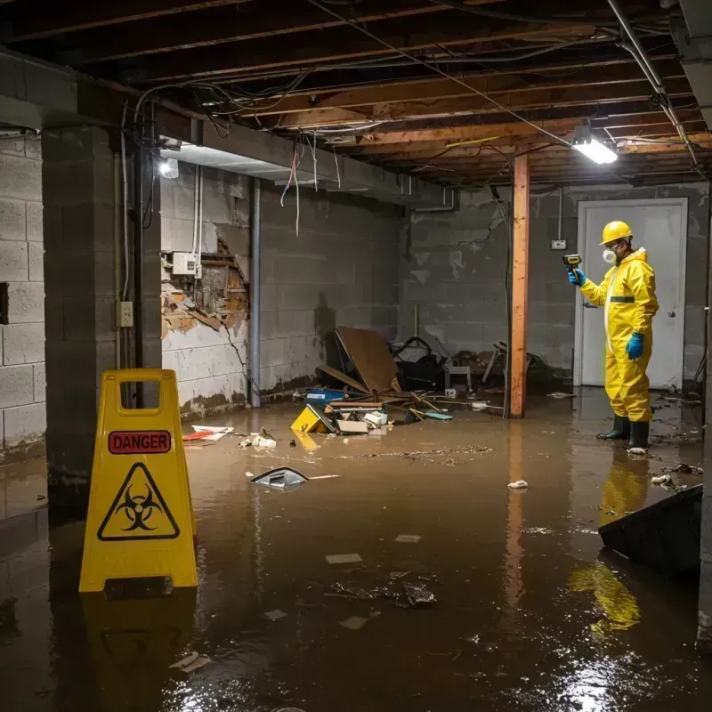 Flooded Basement Electrical Hazard in Clarendon County, SC Property